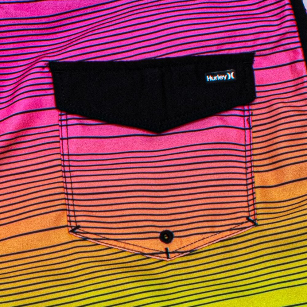 Hurley Boys Board Short – Rainbow Stripe Swim Trunks (Big Kids 10–20 yrs) - Picture 2 of 11